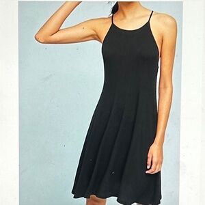 ANTHROPOLOGIE Saturday Sunday Ribbed A Line Halter Short Dress Size XS